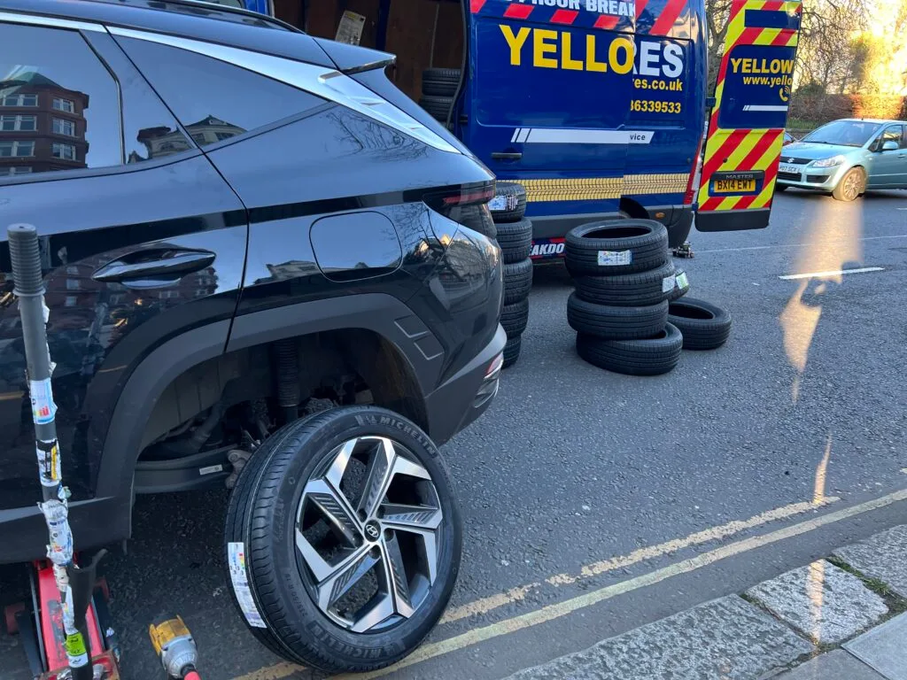Yellow Tyres Mobile Fitting New Tyres in East London
