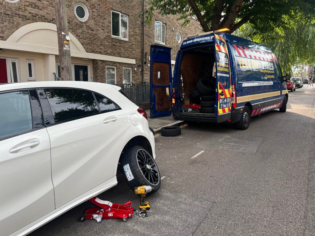 Yellow Tyres Mobile Fitting New Tyres in West London