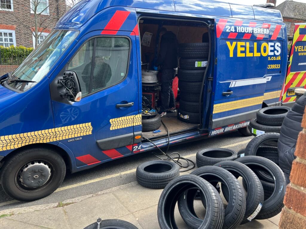 Yellow Tyres Same Day Mobile Tyre Fitting in Central London